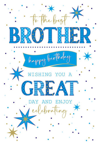 Picture of TO THE BEST BROTHER HAPPY BIRTHDAY CARD